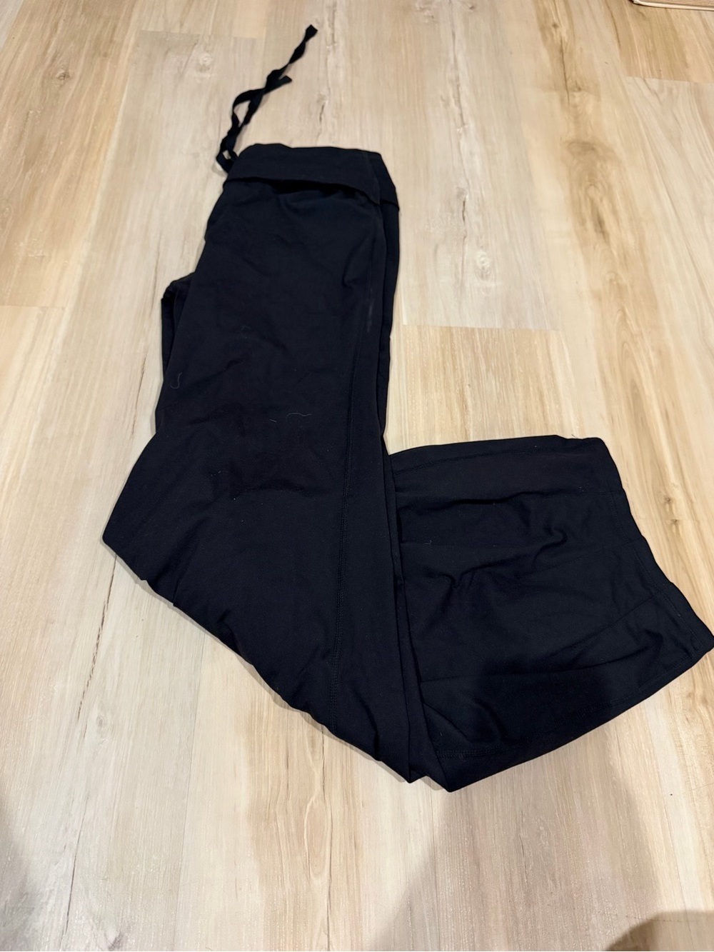 Free People Black Drawstring Jogger Pants